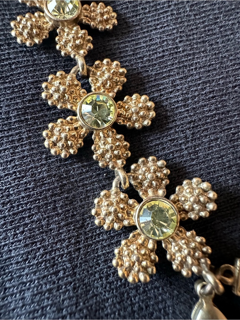 kate spade Gold Floral Cluster Necklace